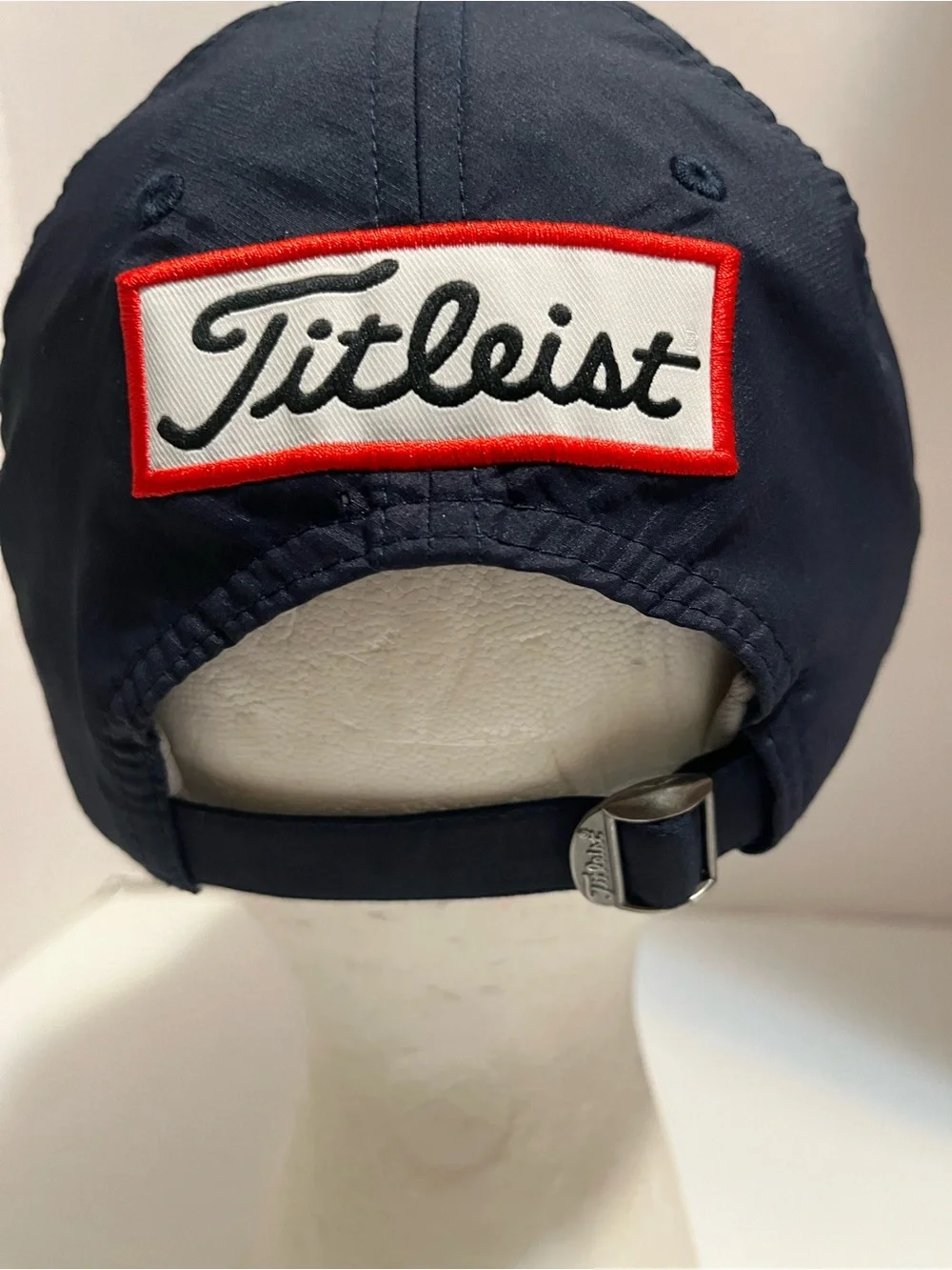 Titleist FJ ProV1 Navy Crown Red Bill Baseball Cap with White Logo Adjustable